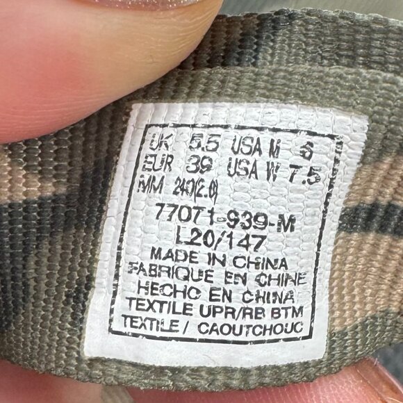 Palladium Outdoorsy Urbanity Camouflage Sandals Adjustable Straps Size W 7.5 - Picture 4 of 13